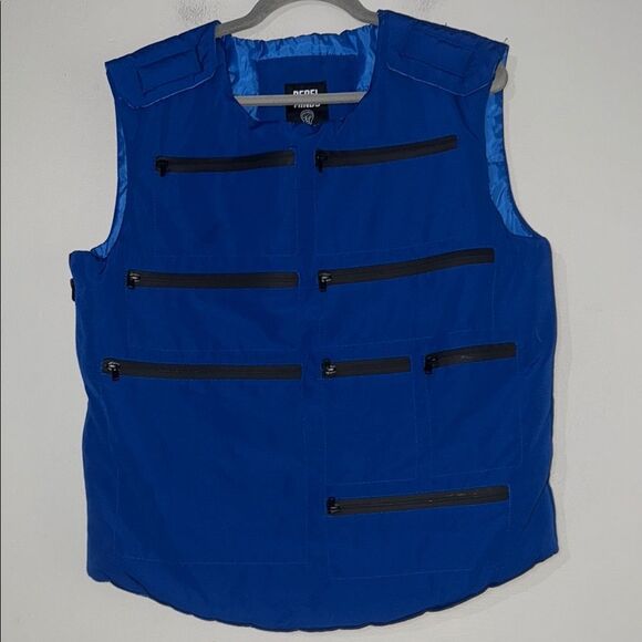 Rebel Minds Tactical Utility Vest Zipper Pockets Trendy Gorpcore - Picture 1 of 6